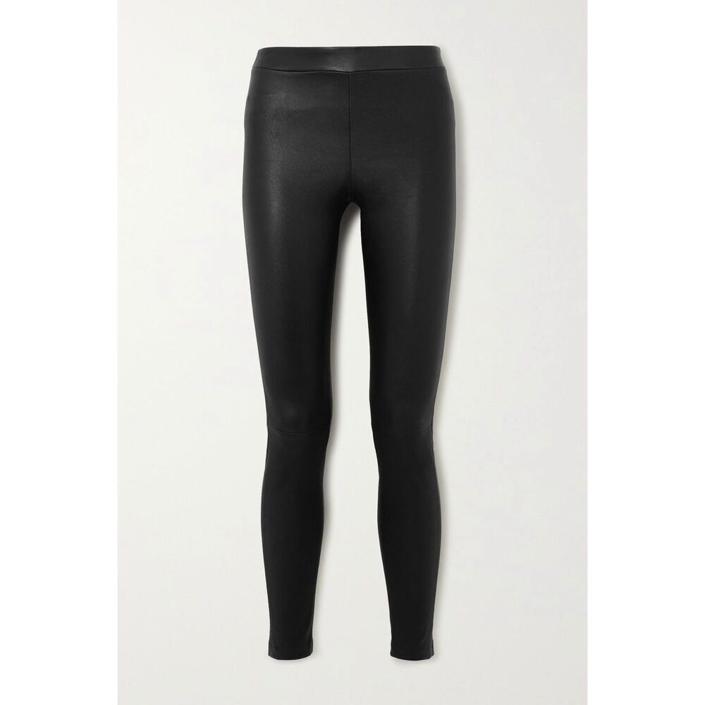 Theory Black Leather Leggings